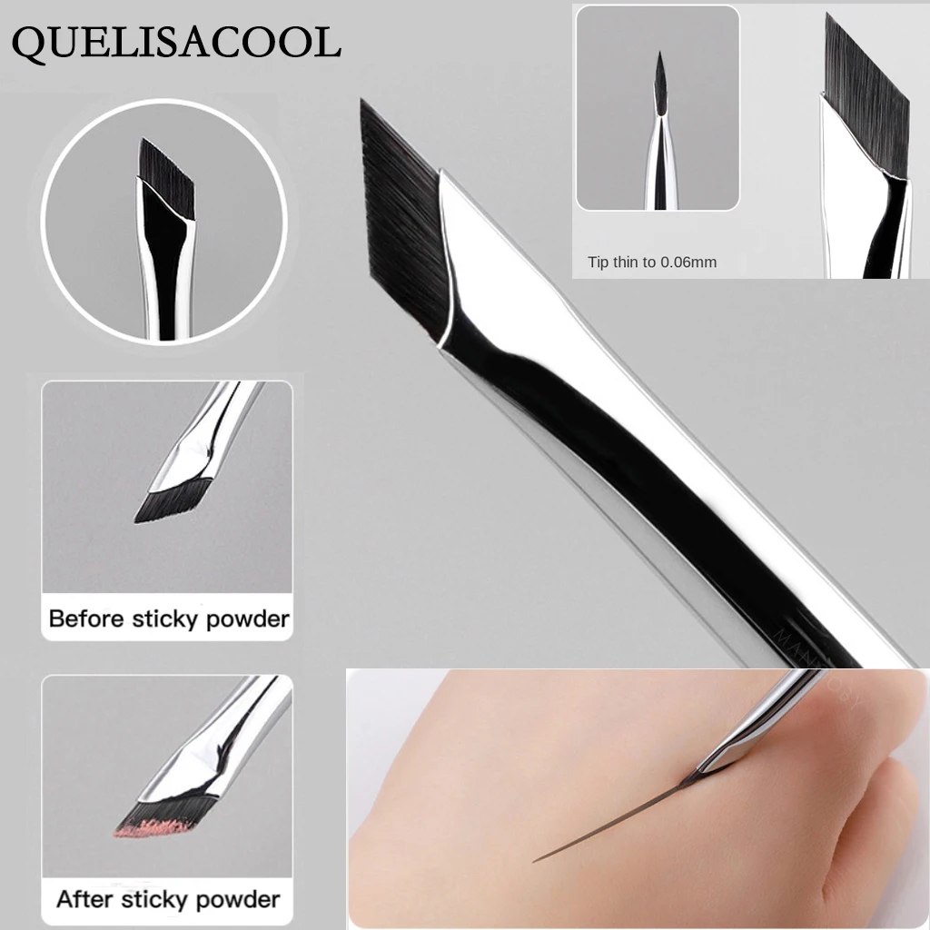 Upgrade Blade Eyeliner Brush Ultra Thin Fine Angle Flat Eyebrow Brush Under The Eyes Place Makeup Brush Precise Detail Brush