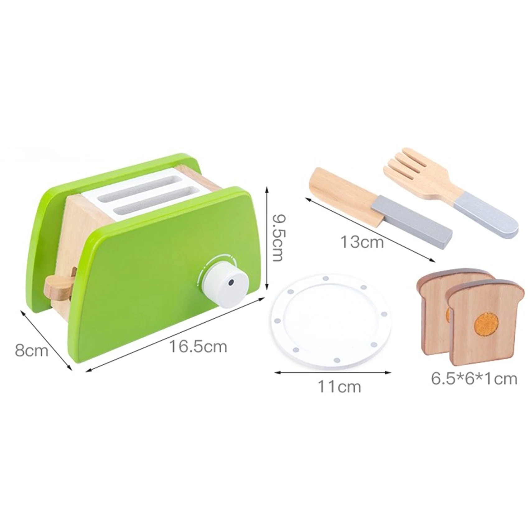 

Superior Quality-Children Kitchen Toys DIY Cooking Pretend Play Simulation Wooden Kitchen Food Toys For Kids Toy Set