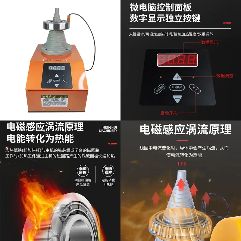 for German quality bearing heater DCL-T universal tower head temperature sensor high temperature magnetic probe magnetic