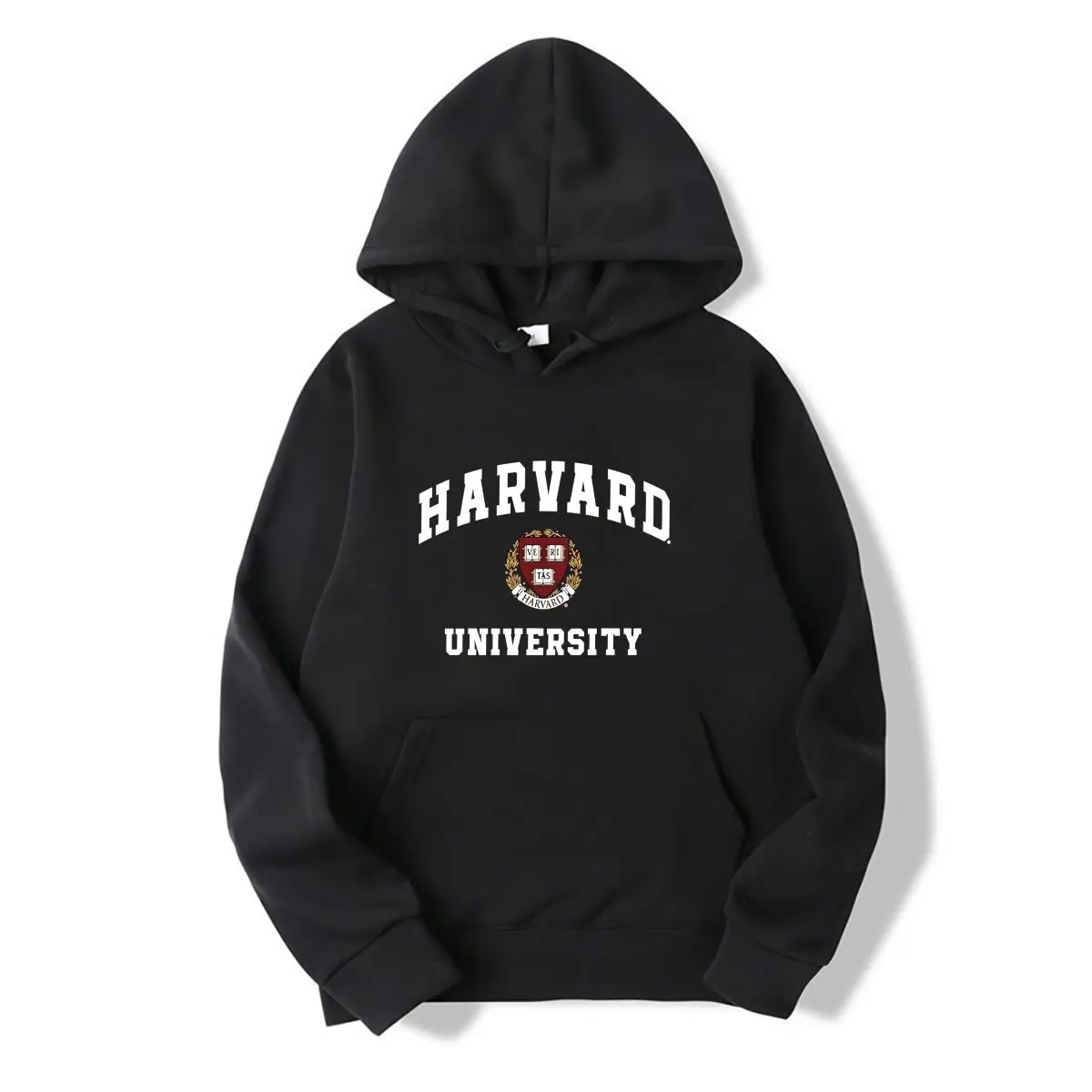 Harvard University Hoodie Vintage Wappen Logo Pullover Kapuzenpullover Herren Damen Casual Streetwear Langarm Hoodie – Detail 5