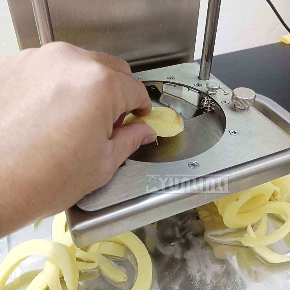 آلة برج البطاطس لآلة قطع البطاطس الحلزونية الكهربائية التجارية قطع البطاطس الحلزونية