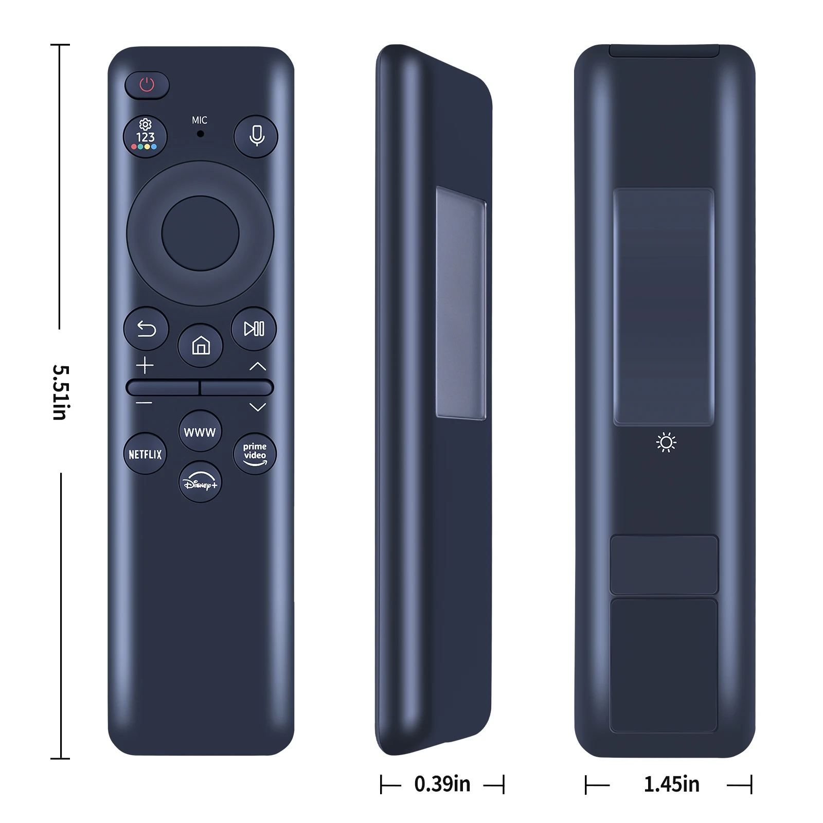 New BN59-01432J TM2360E Voice Solar Cell Rechargeable Remote Control For 2023 Samsung TV Q60C Q70C Q80C QN85C QN90C CU8000 S95C