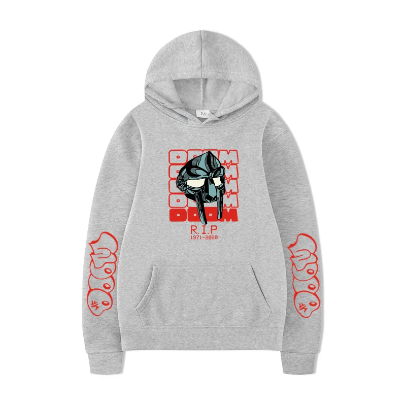 الهيب هوب المغني Mf Doom هوديس المغني الجرافيك الطباعة بلوزات جديدة لمحبي طويلة الأكمام الرجال النساء الملابس سوداديراس هودي
