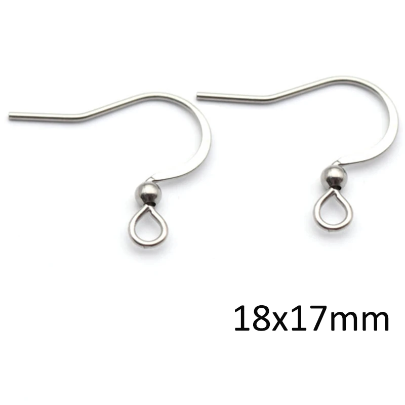 20pcs Stainless Steel Earwire Hooks for DIY Jewellery Making