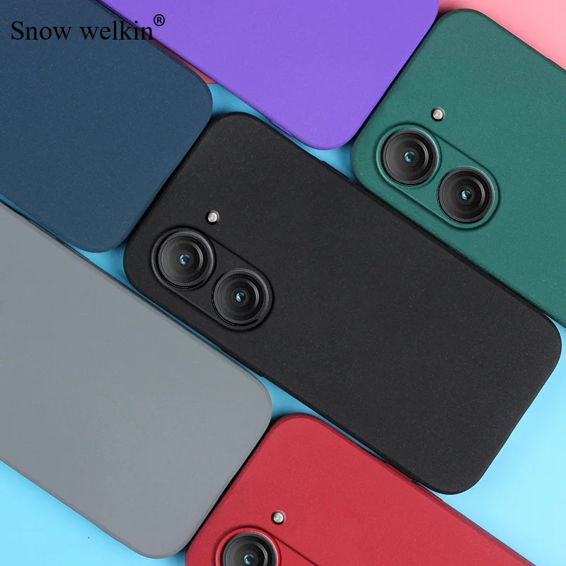 For Zenfone 10 Sand Matte Soft Silicon Full Protect Shockproof Anti-Slip Case For Asus Zenfone 10 10Z Phone Cases Cover