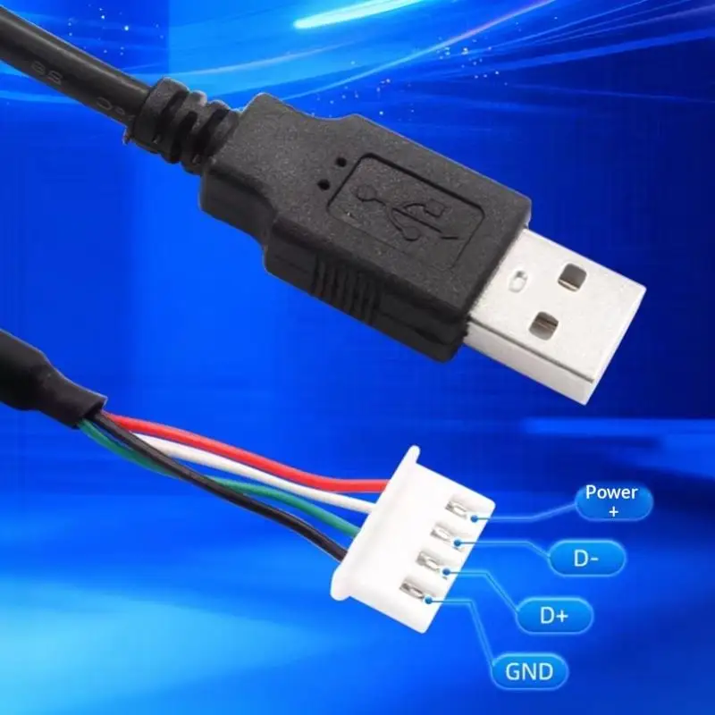 USB 2.0 MX1.25 Connection Cable 4/5 Pin Connector 30cm 50cm 1m 1.5m Option High Speed Transmission for USB Cameras
