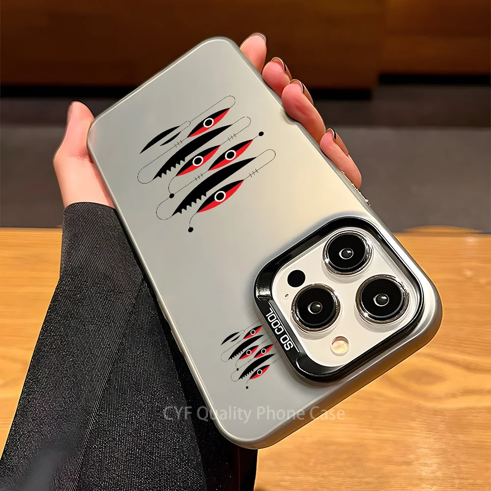 สตูดิโอ T-t-RuF สตูดิโอ Dislocation Art สไตล์เคสโทรศัพท์สําหรับ Apple 11 12 13 14 15 16Pro MAX PLUS ป้องกันชุบฝาครอบโทรศัพท์