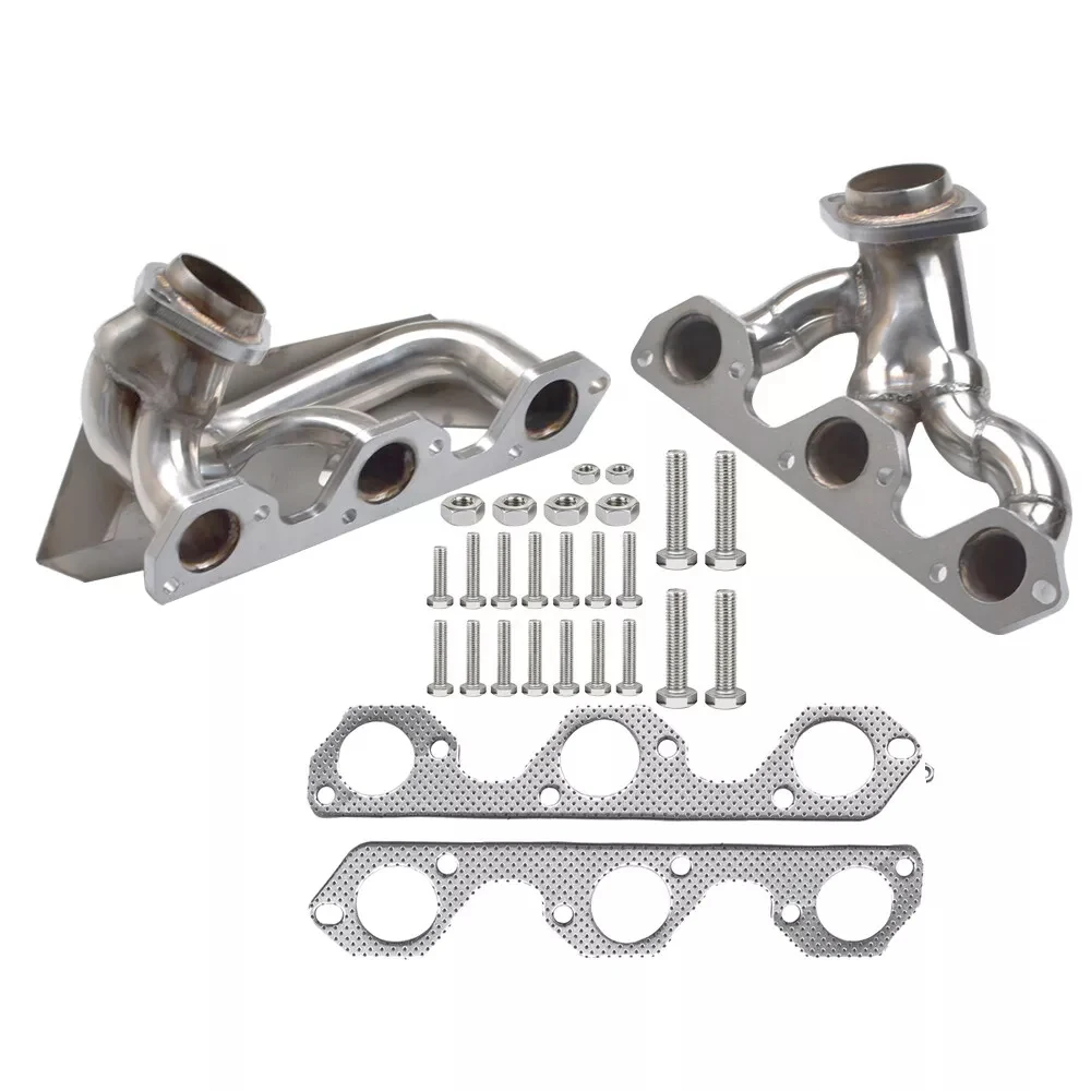 For 2007-11 Jeep Wrangler JK 3.8L V6 Stainless Shorty Manifold Header w/Gasket