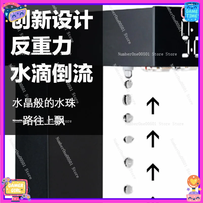 Anti Gravity Hourglass Floating Water Drop Desk Decor Office Stress Relief Creative Science