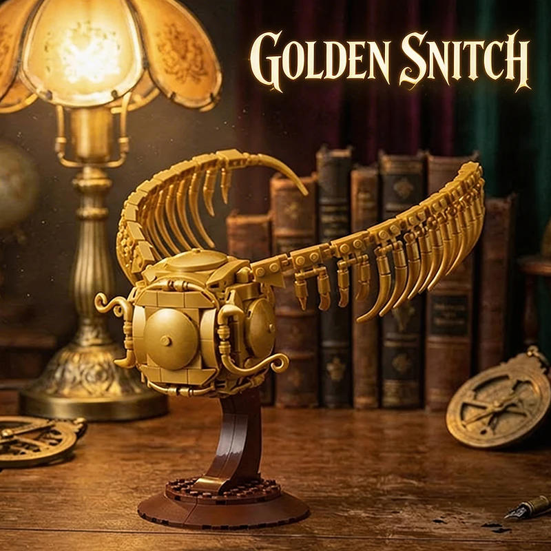 Blocs de construction Golden Snitch Harry Potter Quidditch MOC, jouets de construction, cadeaux pour enfants et adultes, ornement de chambre, ensemble de briques classiques du film