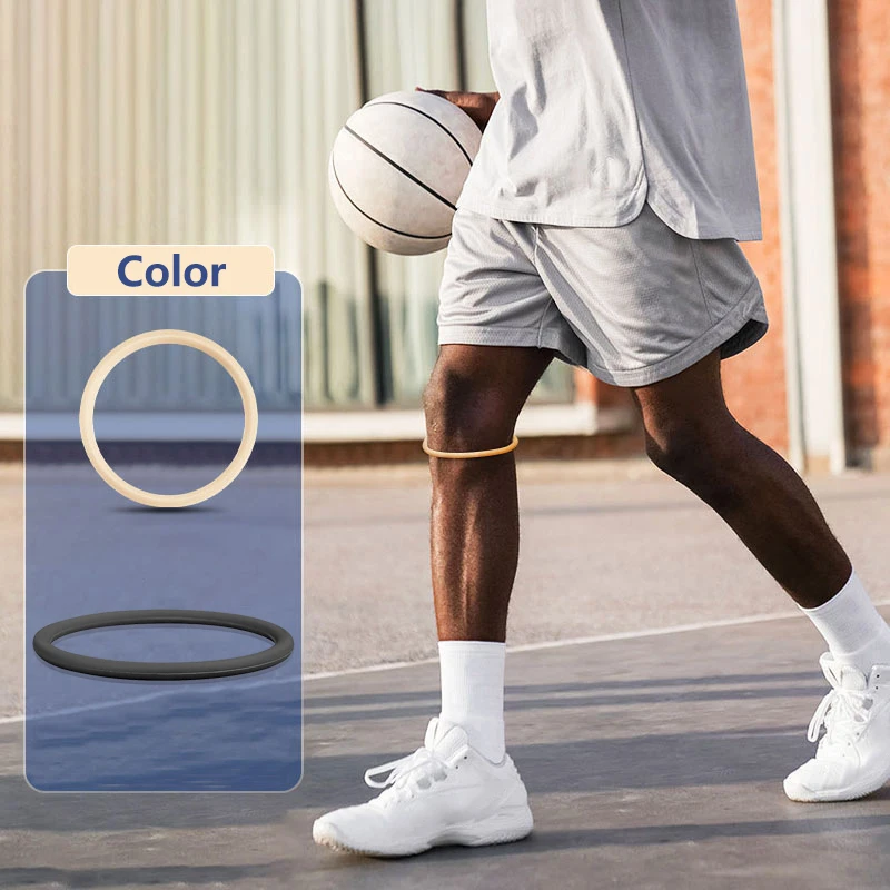 Ginocchiera in silicone con cinturino rotuleo, sollievo dal dolore, fascia per articolazione del ginocchio, cinturino stabilizzatore per ginocchio sottile, basket, corsa, calcio, fascia per ginocchio