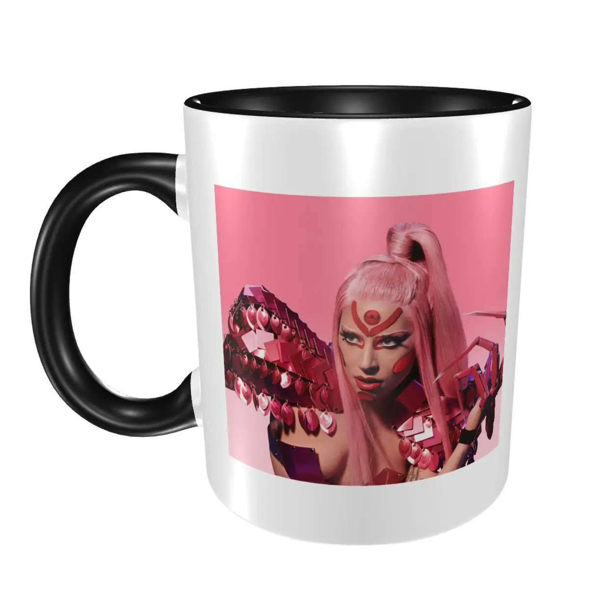 

Забавная керамическая кружка Lady Star Gaga Mayhem Album Music для кофе, чая, молока, подарки для женщин и мужчин