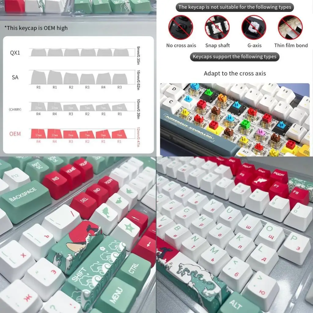 

900F русские колпачки для клавиш XDA/OEM колпачки для клавиш PBT колпачки для клавиш русские колпачки для машинисток колпачки