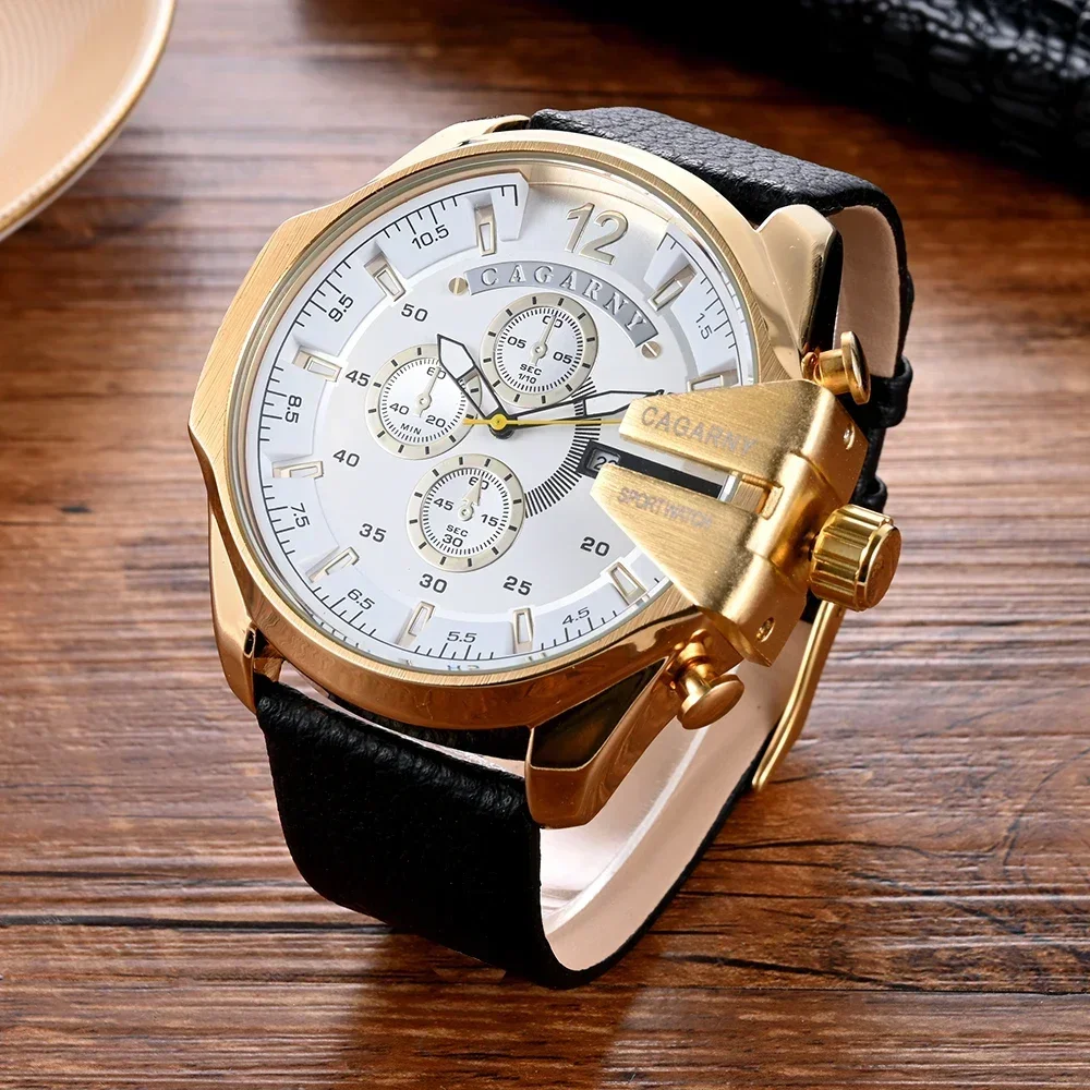 

Clean 3135 Movement Men Watch Automatic Mechanical Stainless Steel Cagani Original Large Dial Fashion Casual Watch Men's Waterpr