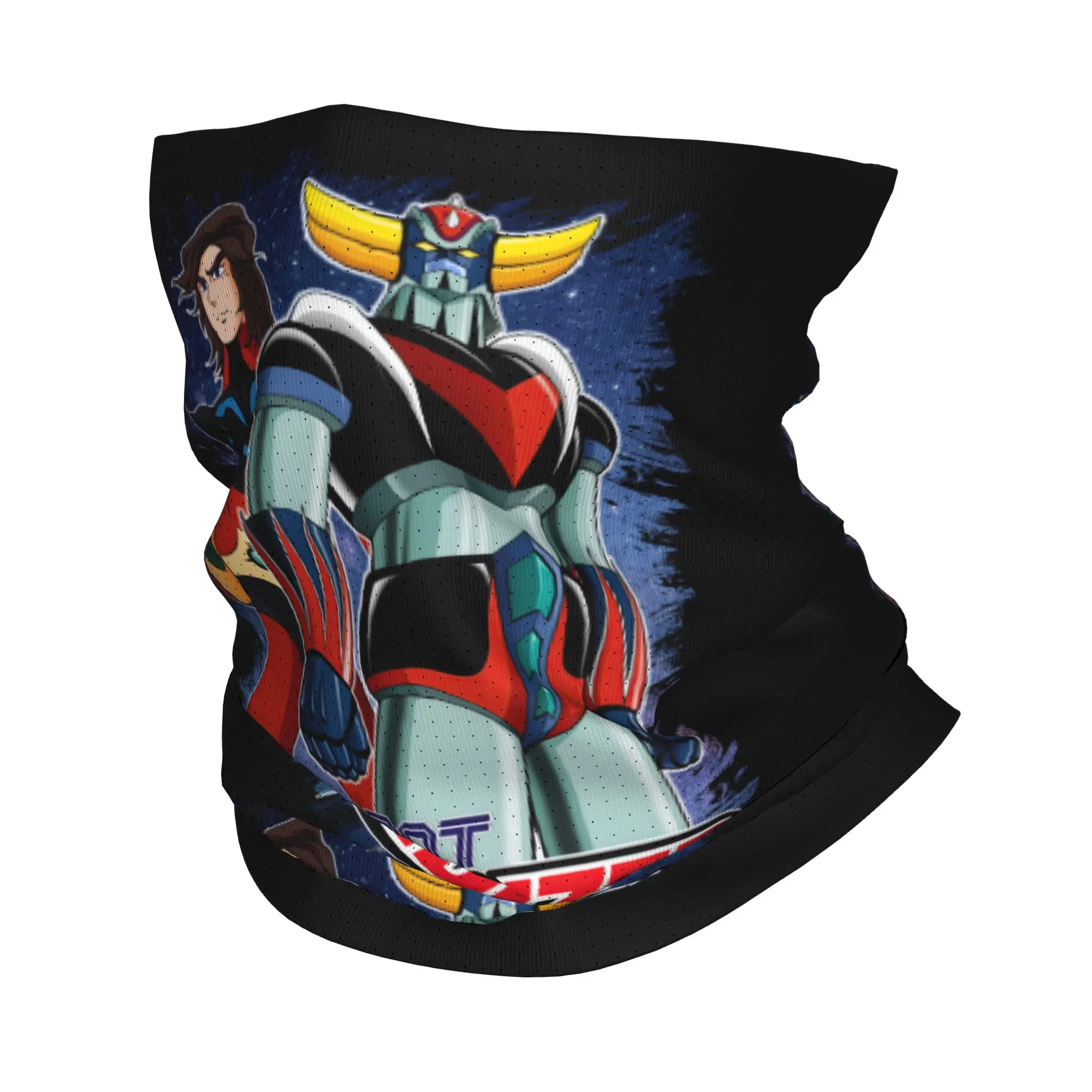 Custom Goldorak Grendizer Actarus Bandana Neck Warmer Women Men Winter Ski Tube Scarf Gaiter UFO Robot Goldrake Face Cover