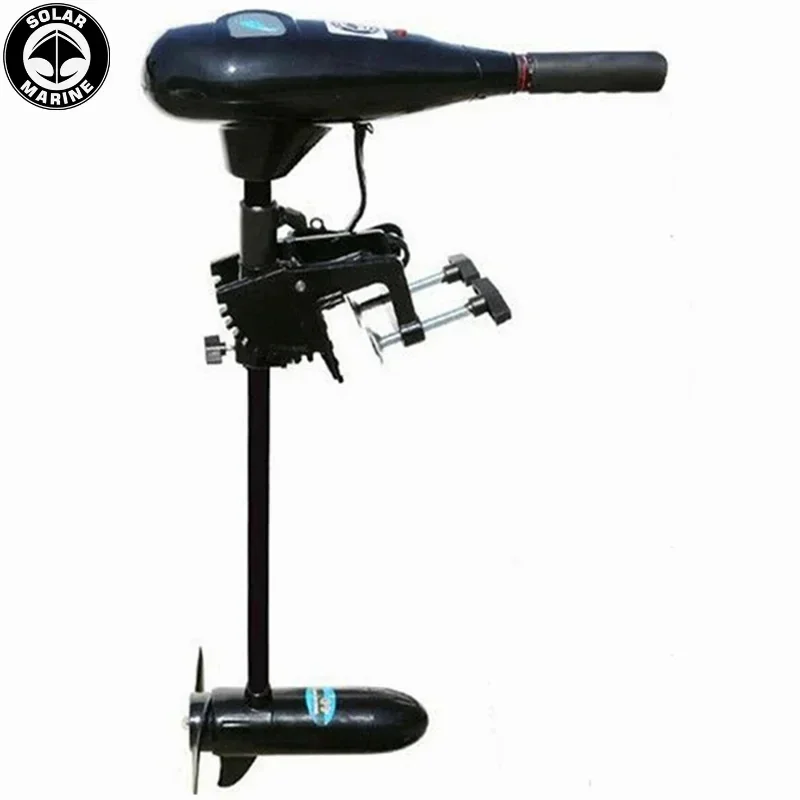 Electric Trolling Motor for Inflatable Boat, Solar Marine, 50LBS, 480W, DC 12V, Fishing Kayak Engine, Outboard Motor, Propeller