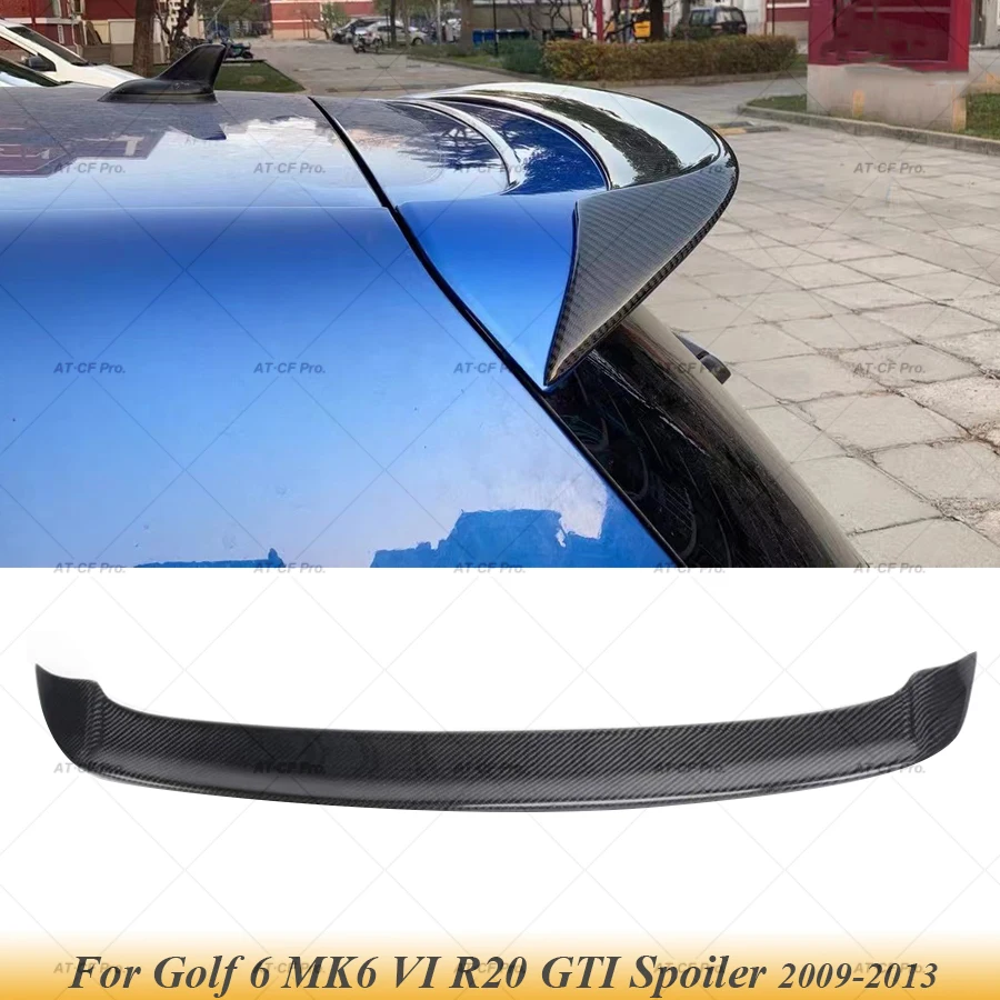 

Golf 6 Carbon Fiber Auto Car Rear Trunk Wing Spoiler Boot Lip RZ Spoiler for VW Golf 6 MK6 VI R20 GTI 2009 2010 2011 2012 2013