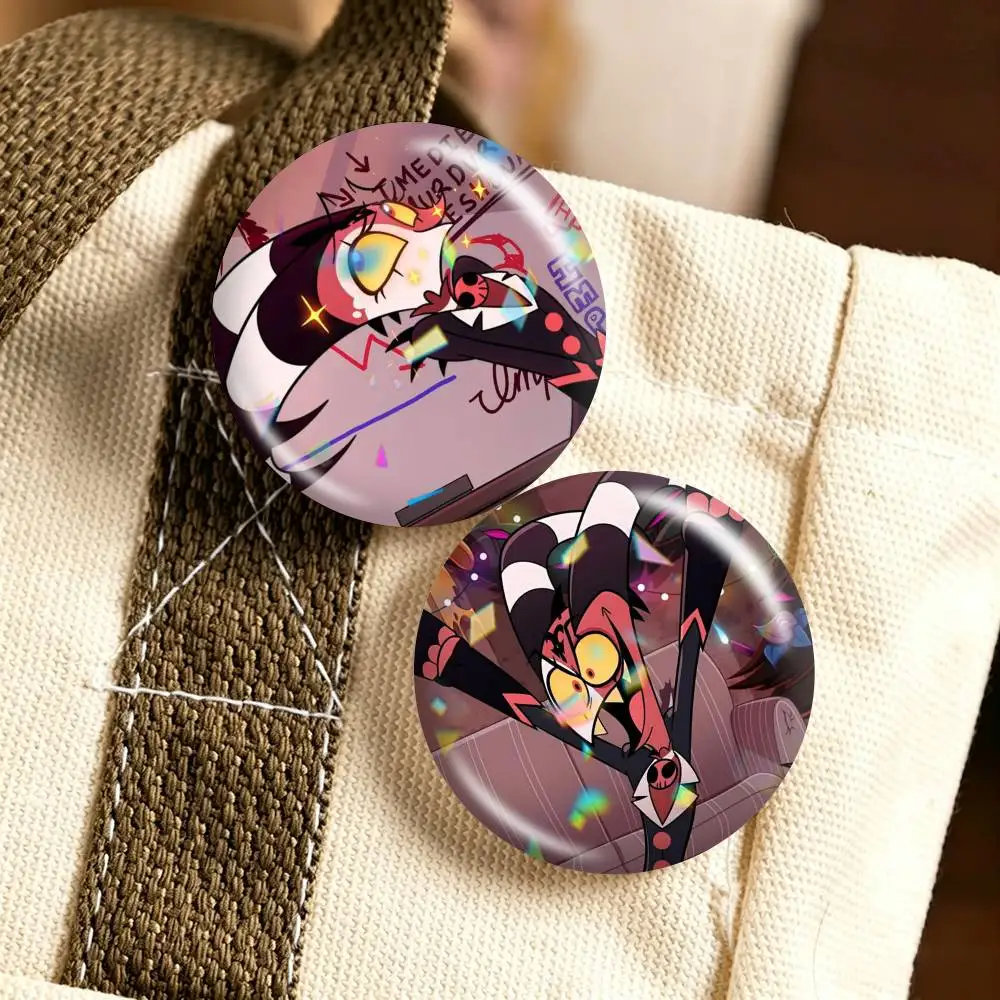 H-Helluva Boss B-Blitzo  25 32 44 58 75mm Badges Personalized Round Brooches Pins Accessory Gift