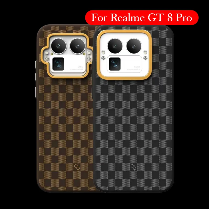 

Кожаный чехол для Realme GT 8 Pro, задняя крышка с подушкой безопасности для REALME GT 8 PRO