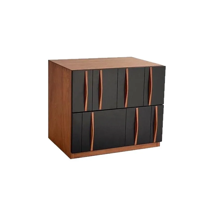 Nordic medieval combination cabinet, cherry wood side cabinet, all solid wood free module