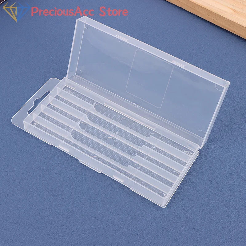 

Empty Box Storage Case for Plastic Twist Drill and Tool Accessories; Transparent 5/10 Hole Toolbox for Woodworking Drill Bit