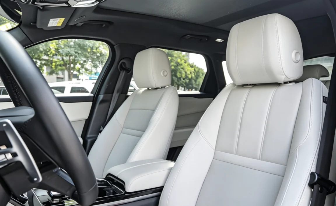 Für Range Rover Velar 2017~2020 Maßgefertigte Autositzbezüge Luxuriöses Nappaleder 100% Passgenau Innenraumzubehör 360 ° Vollständige Abdeckung – Detail 8