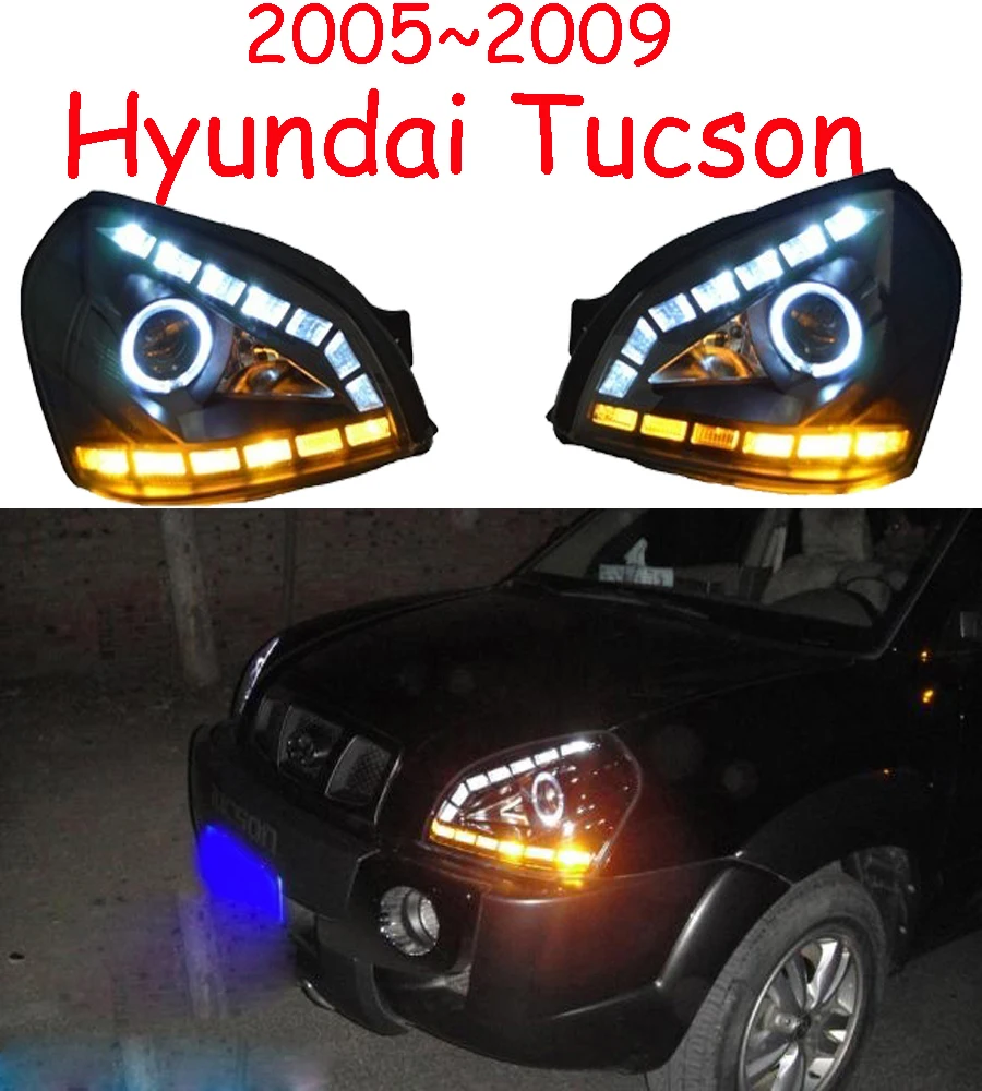 HID,2005~2009,Car Styling,Tucson Headlight,Solaris,accent,Elantra,Genesis,i10,i20,santa fe,lantra;Tucson head lamp