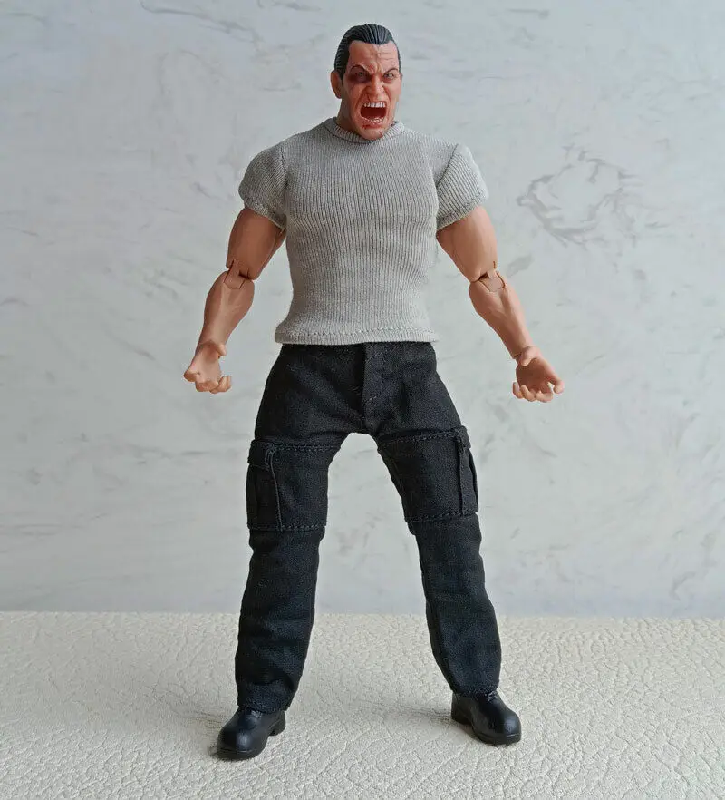 E4-12 Czarny kombinezon bojowy w skali 1/12 Spodnie warsztatowe Pasują do figurki 6" DAM 3ATOYS