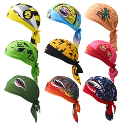 Retro Bicycle Sweat-Wicking Cycling Cap Bike Cycling Headscarf Headband Quick-dry Pirate Hat