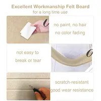 Thickened Decorative Felt Cork Board Large Bulletin Board Foldable Photo Display Board for School Home Office Walls Decor 4