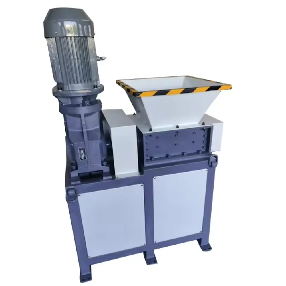 ماكينة تقطيع صغيرة بعمود مزدوج |   نفايات صغيرة الحجم/البلاستيك/الخشب كسارة عزم دوران عالية السرعة #5