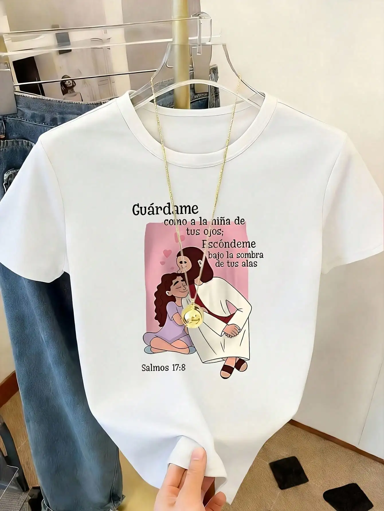Women's S-XXL Friendly Little Print-Shirt - Soft Round Neck Short Sleeve Blouse-Compatible Top Non- Suitable Casual Casual Attire Layering, -