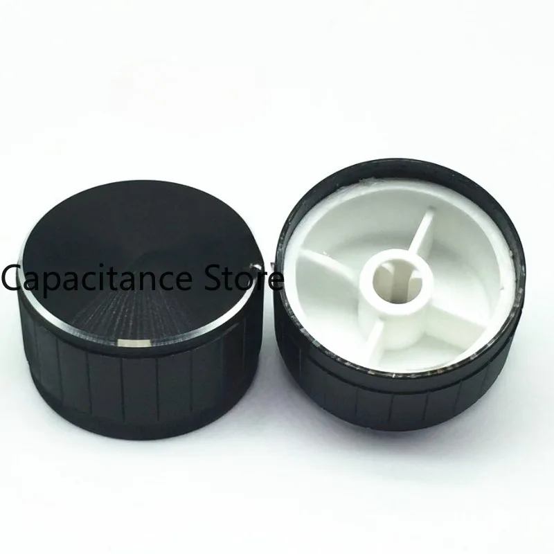 5PCS Outer aluminum inner plastic knob 30 * 17, diameter 30mm, height 17mm,  hole  6mm, volume adjustment 