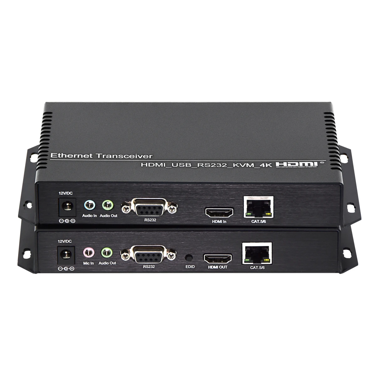 

High Quality 120M 4K HDMI USB KVM Extender RJ45 CAT5e/6 Cable HDMI KVM Over IP Extender