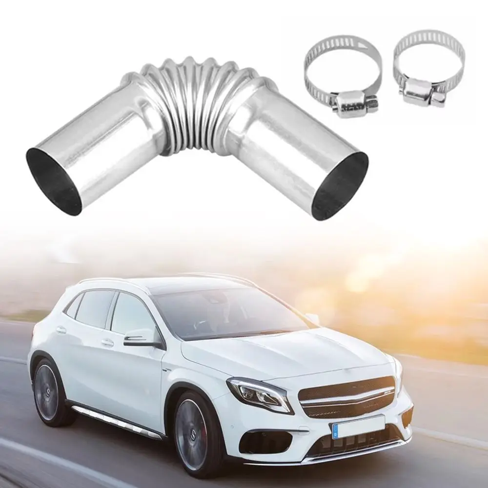 Stainless Steel 25mm With Clamps Car Accessories Diesel Heater Exhaust Pipe Tube Elbow Connector For Eberspacher Webasto
