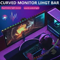 LED Monitor Light Bar Computer Screen Hanging Lamp RGB Atmosphere Pickup Light for Work Study Reading Gaming Dimming Lighting