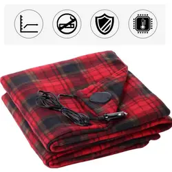 Heated Electric Blanket Sleeper Electric Mat for Large Trucks Car Camping soft Heating Thermal Pad 12V Car Heated Seat Cushion