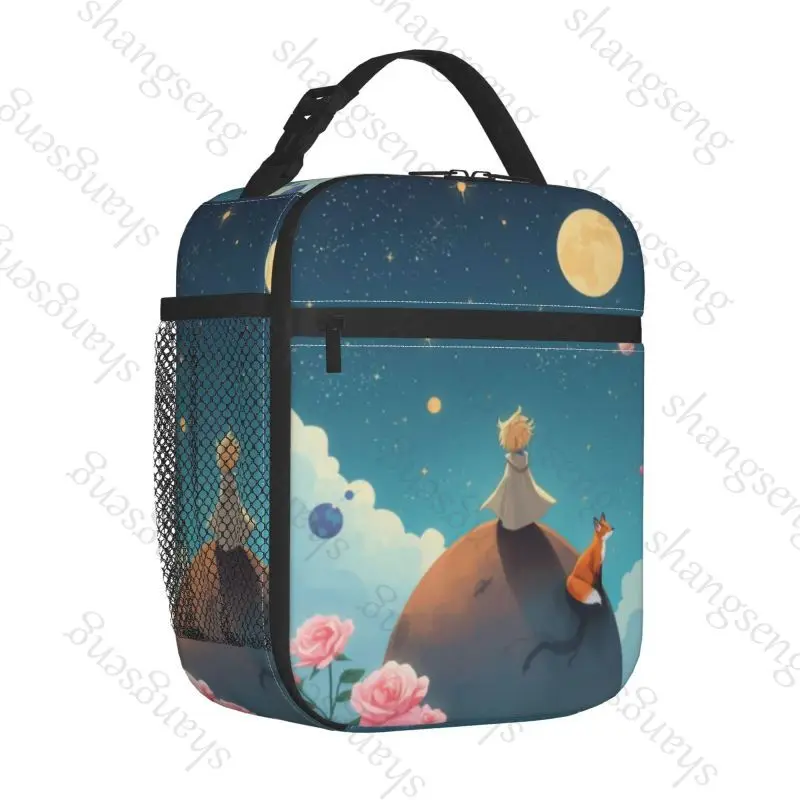 أنيمي الأمير الصغير حقيبة الغداء حقيبة معزولة ، طالب سميكة للماء بينتو حقيبة السفر في الهواء الطلق حزمة الجليد ، حقيبة نزهة #1