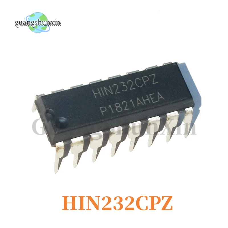 5PCS/LOT HIN232CP HIN232CPZ DIP-16 RS-232 transmitter / receiver