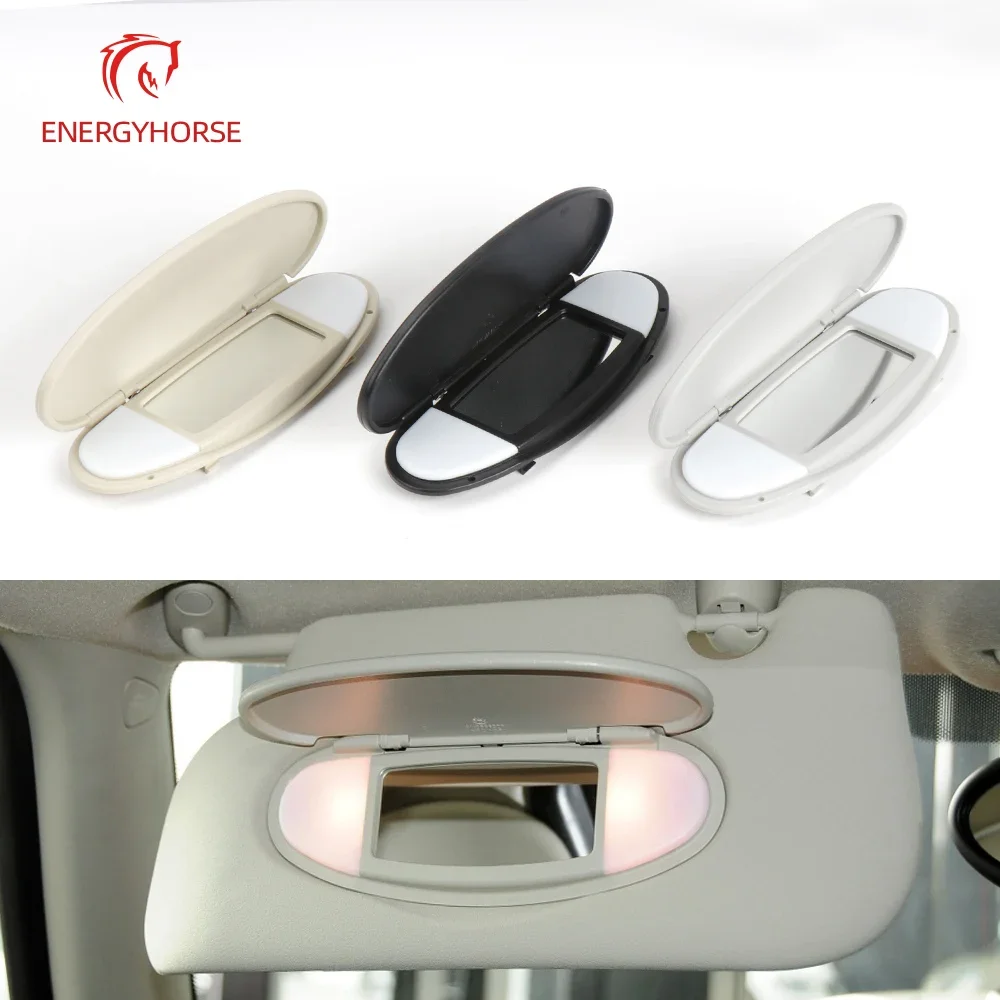 LHD RHD Car With Lamp Sun Shade Visor Makeup Cosmetic Mirror Cover For BMW MINI Cooper S One D JCW R55 R56 2006-2013 51167361833