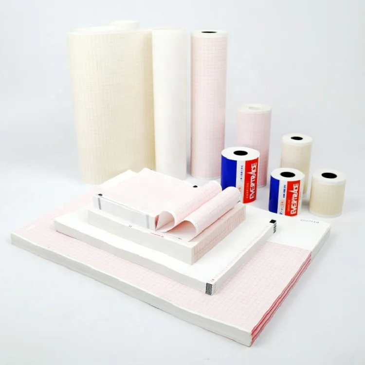 Medical Thermal Electrocardiogram Paper ECG Recording Chart Paper