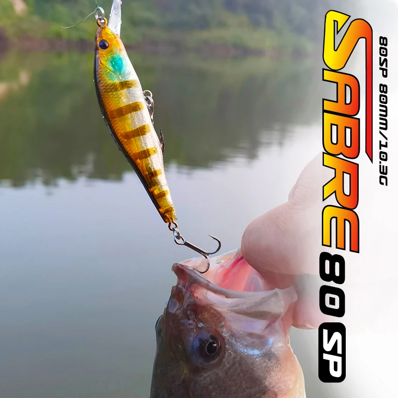 Tsurinoya Sabre Minnow 80mm Señuelo para Black Bass y Lucio - imagen 3