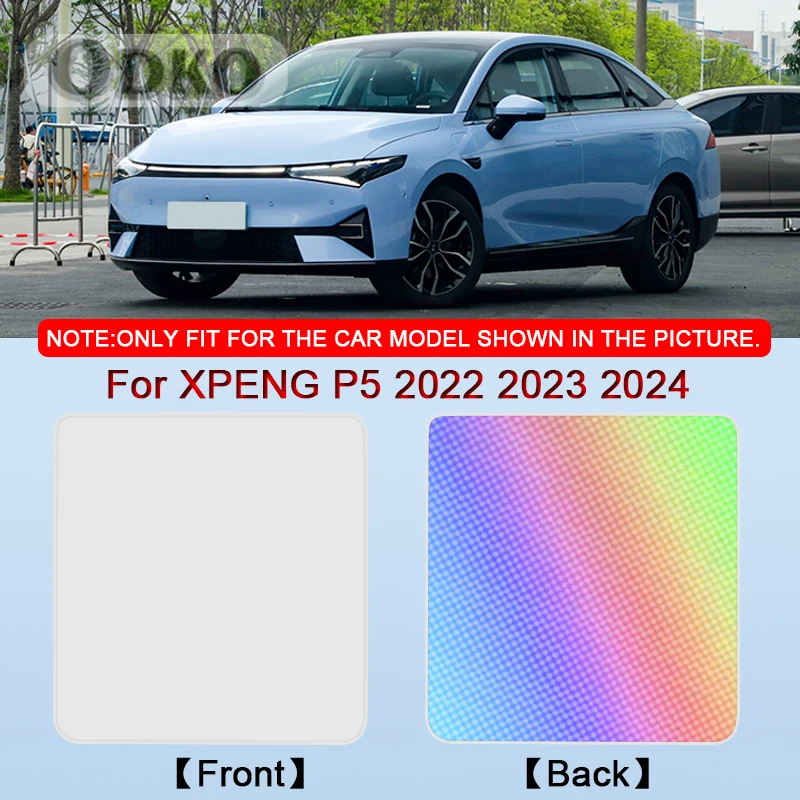 Car Clip-on Sunroof Skylight Blind Shading Cover Colorful Ice Crystal Auto Roof Sunshade Accessory For XPENG P5 2022 2023 2024