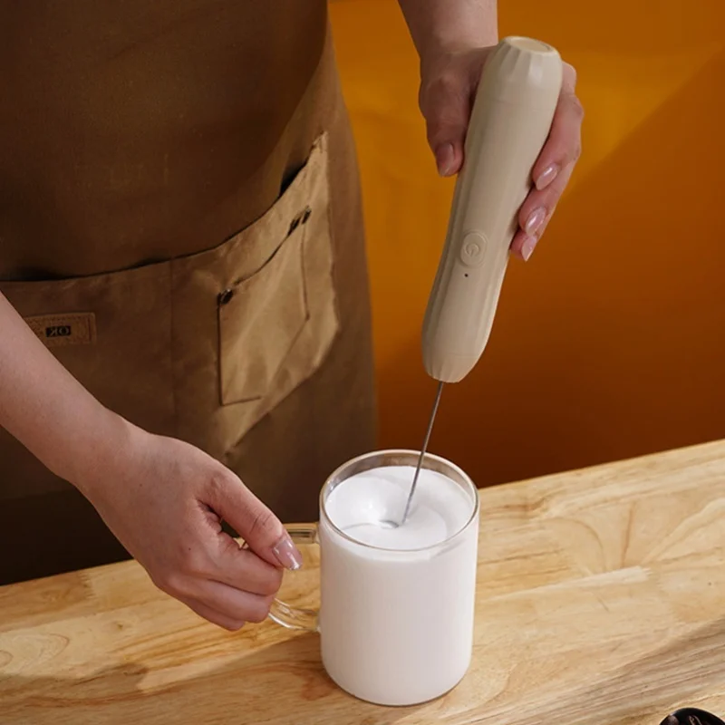 Electric Frother Wand Handheld Foam Maker Milk Coffee Hot Chocolate Whisk Drink Mixer For Home Use