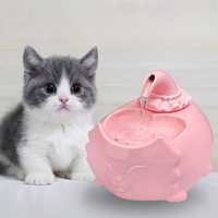 Cat Water Dispenser, Pet Ceramic, Automatic Circulation, Water Feeding Bowl, Dog Unplugged Mobile Living Water Fountain