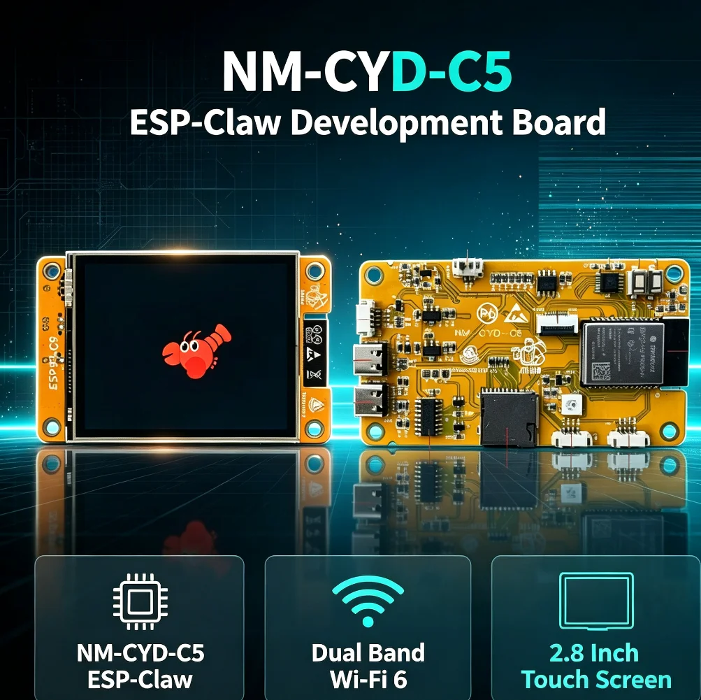 ESP32-C5 AI Agent Board 2.8