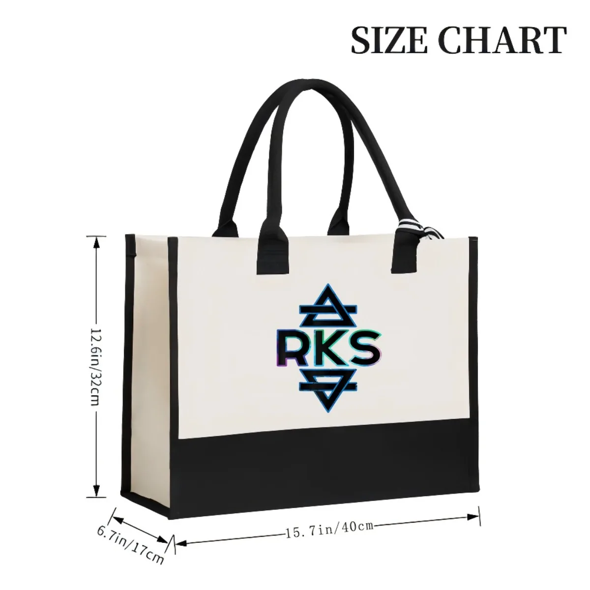 RKS 2026 جديد وصول الموضة العملي واسعة قابلة لإعادة الاستخدام حمل حقيبة نمط طباعة 2 لهجة الثقيلة حقيبة كتف كبيرة طوال اليوم #3