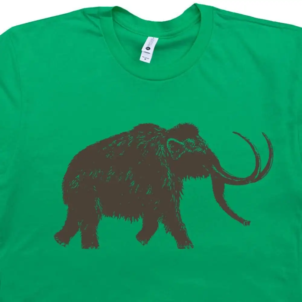 Big Woolly Mammoth T Shirt Dinosaur Cool Elephant Cute Wooly Jurassic Animal Park For Kids