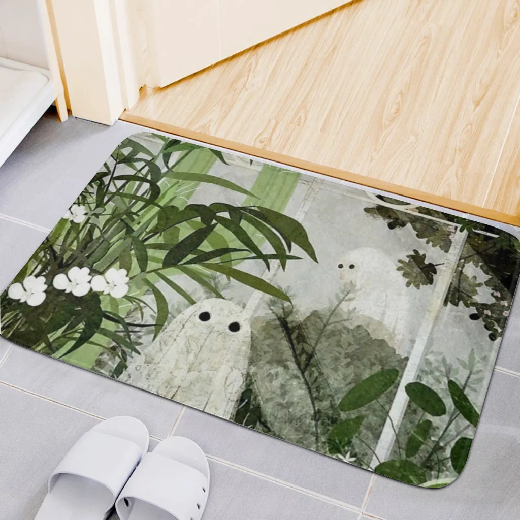 in the Greenhouse Again Fluff Fiber Bath Mat, Shower Room Rugs, Chenille Bathroom Floor Mat, Toilet Absorbent Entrance Door Mat