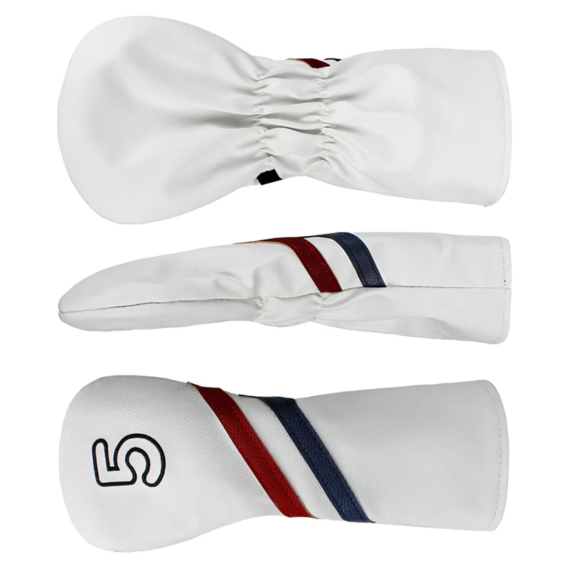 غطاء نادي الجولف SS-4PCS، غطاء نادي الجولف المطبوع بالأرقام، غطاء حماية نادي مقاوم للماء من البولي يوريثان 1+3+5+U رقم